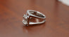 2.5 Carat Emerald Cut Lab Grown Diamond Mens Pinky Ring in Platinum and 18K White Gold