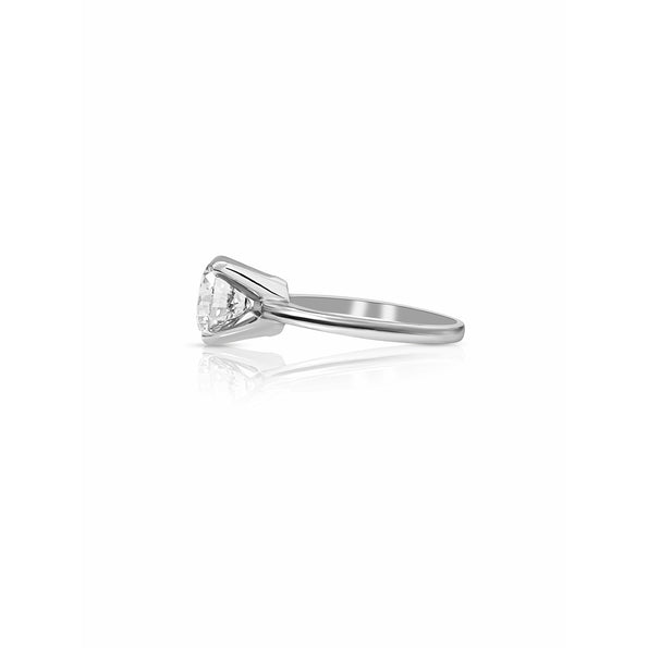 Bague de fiançailles solitaire en diamant de laboratoire taille ronde de 2,50 carats