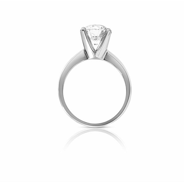 2,50 carats Bague de fiançailles solitaire en diamant de laboratoire taille ronde