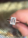 2.54 Carat G/VS1 Emerald Cut Lab Grown Diamond Ring in 14k White Gold | IGI Certified