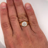 2.60 Carat Round Lab Grown Diamond in 14K Bezel Set Mens Ring-Rings-ASSAY