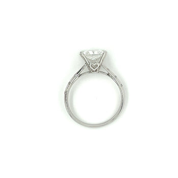 2,82 carats Bague en diamant de laboratoire taille radiant, or blanc 18K, certifiée IGI – Assay Jewelers