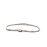 2.85 Carat Lab Grown Diamond 14K White Gold Graduating Tennis Bracelet