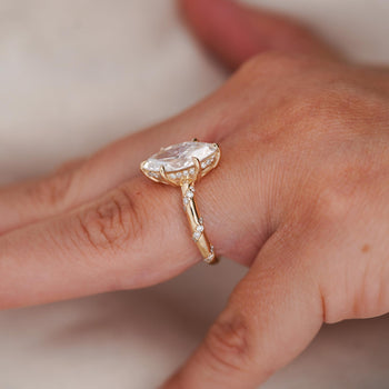 3 Carat Marquise Lab Diamond Pave Twist Shank IGI Certified Engagement Ring – Assay Jewelers