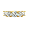 3 Carat TW 18K Yellow Gold Multi Stone Lab Grown Diamond Band Ring