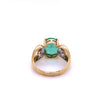 3 carat Oval Cut Colombian Emerald and Diamond Vintage Ring in 14k Gold-Assay Jewelers-ASSAY