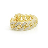 30 Carat Diamond 14K Yellow Gold Miami Cuban Link Chain Bracelet