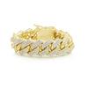 30 Carat Diamond 14K Yellow Gold Miami Cuban Link Chain Bracelet