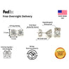 3.02 Carat Total Lab Grown Diamond Stud Earrings | SKU: SM1132-Earrings-ASSAY