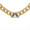 3.1 Carat Diamond Trillion In 14K Gold Cuban Chain Choker Necklace