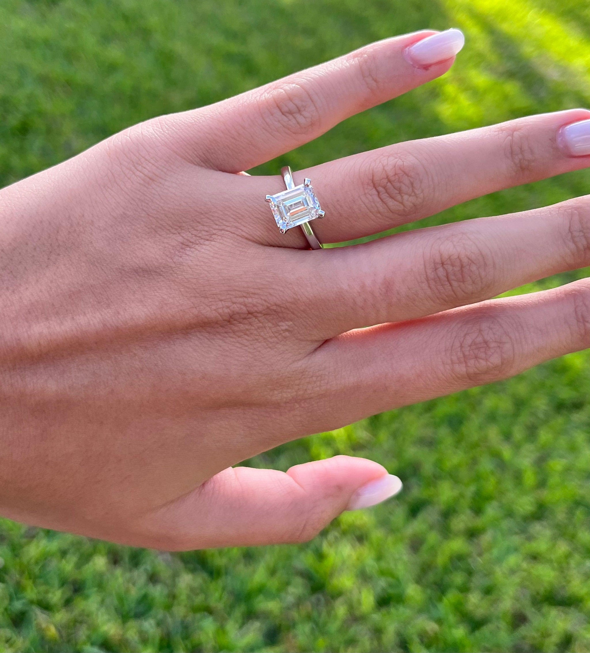 Tiffany & Co Triple x Square Cut Diamond Engagement Ring