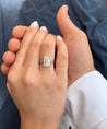 3.41 Carat Emerald Cut Lab Grown Diamond in Solitaire 14k White Gold Ring