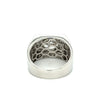 Radiant Cut Diamond Mens Cluster Ring in 18k White Gold-Mens Ring-ASSAY