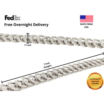 3.50CT TW Natural Diamond Connecting Circles Link 18K Gold Bracelet – Assay Jewelers
