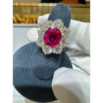 GIA Certified Semi Mount Ring With Round Diamond Halo in Platinum – Assay Jewelers