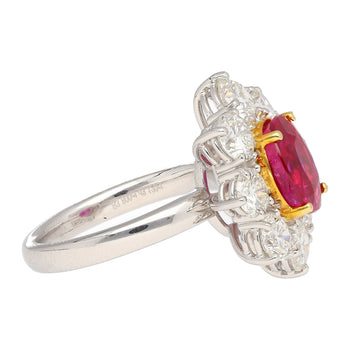 GIA Certified Semi Mount Ring With Round Diamond Halo in Platinum – Assay Jewelers