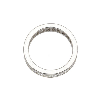 3.95 Carat Emerald Diamond Channel Set Platinum 950 Full Eternity Wedding Band – Assay Jewelers