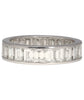 4 Carat Baguette Cut Natural Diamond Wedding Band Ring in Platinum Channel Setting