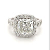 4 Carat Cushion-Cut, H color, VS1 Clarity, Lab Grown Diamond Engagement Ring