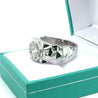 4 Carat Octagon Cut Lab Grown Diamond Bezel Set Mens Ring In Platinum-Rings-ASSAY