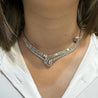 40 Carat Marquise And Baguette Cut Diamond Chandelier Platinum Choker Necklace