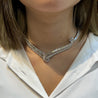 40 Carat Marquise And Baguette Cut Diamond Chandelier Platinum Choker Necklace