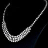 40 Carat Round Brilliant Diamond Platinum 3 Row Chandelier Necklace