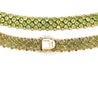 45 Carat Green Peridot Cluster Choker Necklace in 14K Yellow Gold-Choker-ASSAY