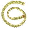 45 Carat Green Peridot Cluster Choker Necklace in 14K Yellow Gold-Choker-ASSAY