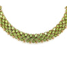 45 Carat Green Peridot Cluster Choker Necklace in 14K Yellow Gold-Choker-ASSAY