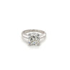 4.05 Carat Cushion Cut F Color VS1 Clarity Lab Grown Diamond Solitaire Ring-Rings-ASSAY