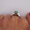 4.17 Carat Colombian Emerald & Diamond Unisex 14K White Gold Ring