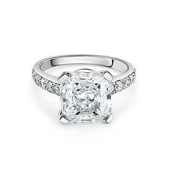 4,25 carats Bague en diamant de laboratoire taille Coussin H/SI1 – Assay Jewelers