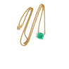 4.38 Carat Colombian Emerald in 18K Gold Floating Connecting Necklace-Necklaces-ASSAY