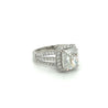 4.44 Carat F/VVS2 Cushion Cut Lab Grown Diamond in 3 Row Split Shank Diamond Halo Ring-Diamond Ring-ASSAY