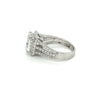 4.44 Carat F/VVS2 Cushion Cut Lab Grown Diamond in 3 Row Split Shank Diamond Halo Ring-Diamond Ring-ASSAY