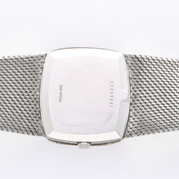 Vintage Longines Opal Mosaic Dial 34mm Diamond Bezel 18K White Gold Watch – Assay Jewelers