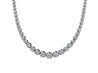 5 Carat Diamond Platinum Graduated Tennis Choker Necklace 16"