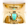 5 Carat Marquise Emerald & Baguette Diamond Channel 18K Gold Vintage Ring