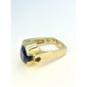 5 carat Oval Cut Ceylon Blue Sapphire Ring in 14K Solid Gold - ASSAY