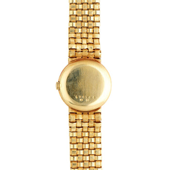 Vacheron Constantin 25mm 18K Gold Basketweave Dial Watch 1970s Full Set – Assay Jewelers
