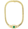 6 Carat Natural Colombian Emerald & Diamond Choker Necklace 18 Karat Gold - RS