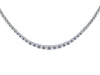 6 Carat Natural Diamond Riviera Graduated Tennis Necklace Platinum 17" 4-Prong