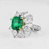 6.19 Carat No Oil Colombian Emerald Ring AGL Certified
