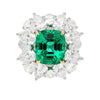6.19 Carat No Oil Colombian Emerald Ring AGL Certified