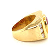 6.20 Carat GRS certified Ruby Mens Ring in 14k Yellow Gold - Rings