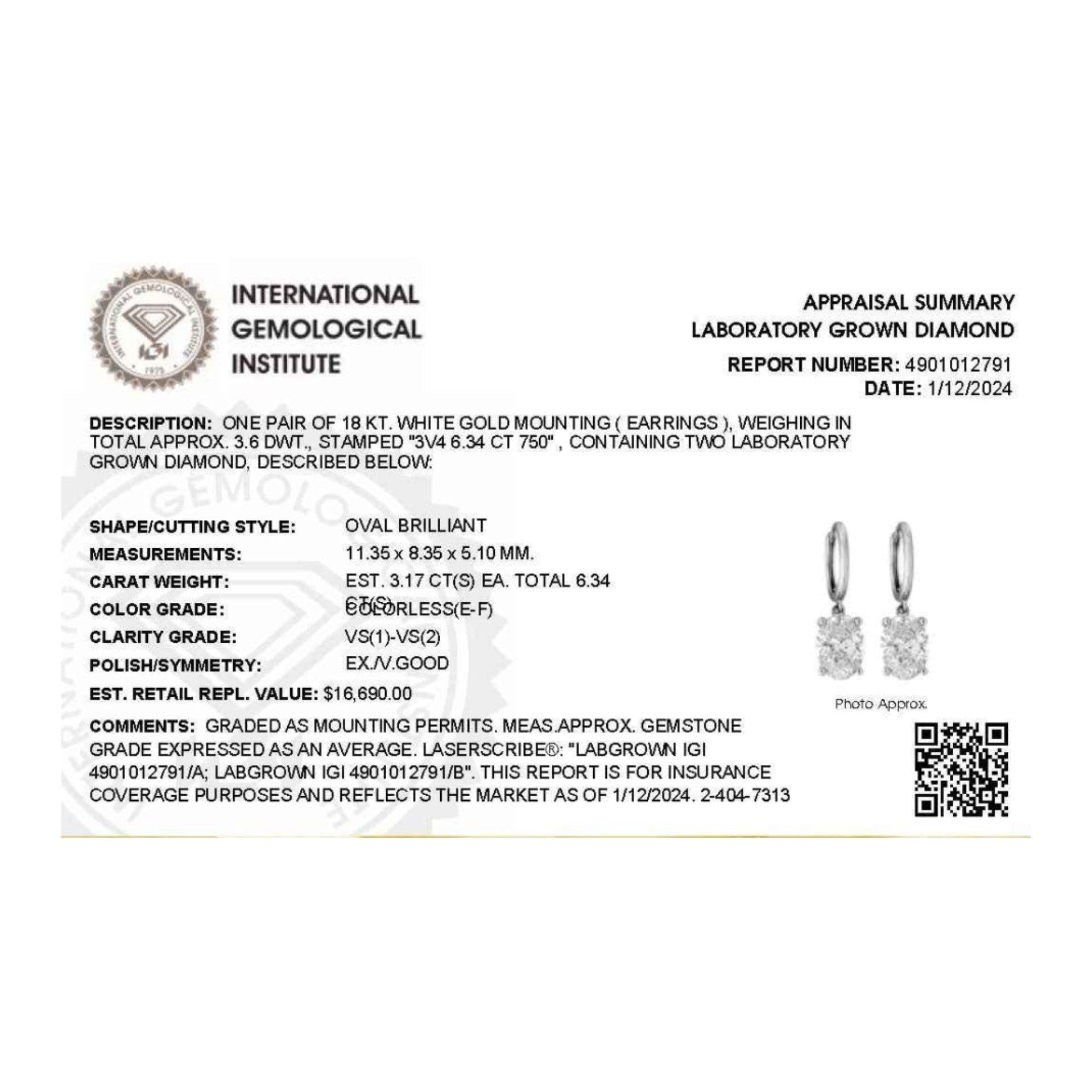 Gold Igi Jewellery Certificate Carats MYZA IGI Certified Princess