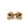 7 carat Cabochon Blue Sapphire Lever Back Stud Earrings in 18K Gold-Earrings-ASSAY