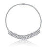 75 Carat Round Cut Diamond Platinum Tennis Necklace and Bracelet Jewelry Set