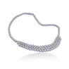 75 Carat Round Cut Diamond Platinum Tennis Necklace and Bracelet Jewelry Set